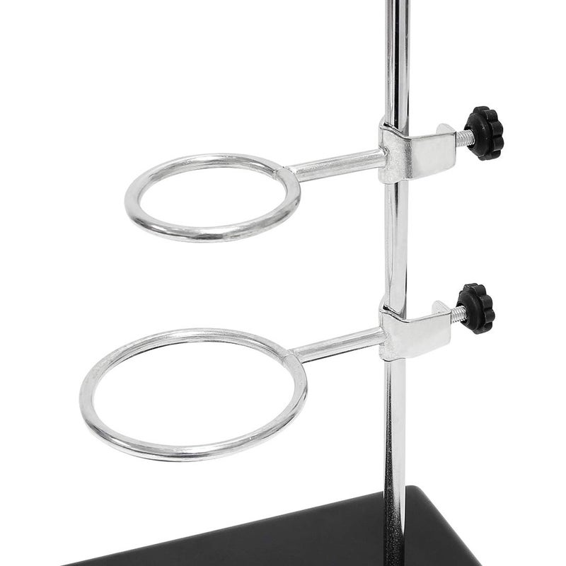 Wisamic Chemistry Laboratory Stand Set with 2 Retort Rings (Dia. 2.2/2.6 inch), Flask Clamp (Dia 1.77 inch), Lab Clamp Retort (Dia 3.15 inch), 2 Boss Head, Support Stand and Rod - Image 3